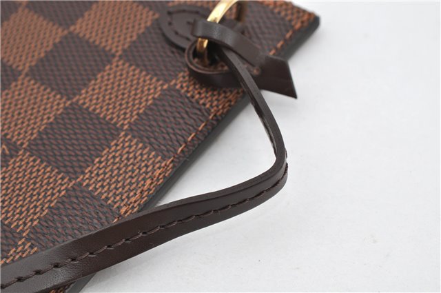 Authentic Louis Vuitton Damier Neverfull Pouch Purse Clutch Bag LV 6523F