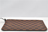 Authentic Louis Vuitton Damier Neverfull Pouch Purse Clutch Bag LV 6523F