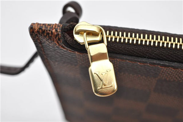 Authentic Louis Vuitton Damier Neverfull Pouch Purse Clutch Bag LV 6523F