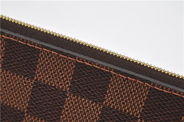 Authentic Louis Vuitton Damier Neverfull Pouch Purse Clutch Bag LV 6523F