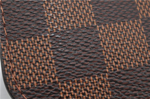 Authentic Louis Vuitton Damier Neverfull Pouch Purse Clutch Bag LV 6523F