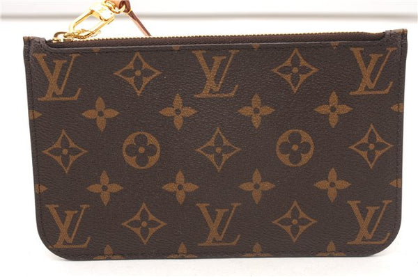 Authentic Louis Vuitton Monogram Neverfull Pouch Purse Clutch Bag Pink LV 6525F