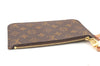 Authentic Louis Vuitton Monogram Neverfull Pouch Purse Clutch Bag Pink LV 6525F