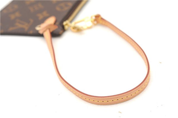 Authentic Louis Vuitton Monogram Neverfull Pouch Purse Clutch Bag Pink LV 6525F