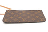 Authentic Louis Vuitton Monogram Neverfull Pouch Purse Clutch Bag Pink LV 6525F