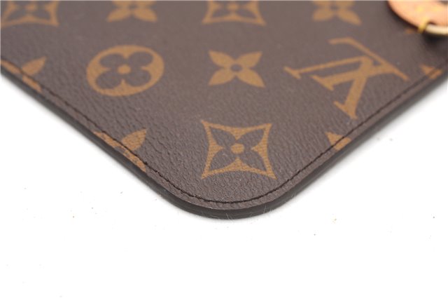 Authentic Louis Vuitton Monogram Neverfull Pouch Purse Clutch Bag Pink LV 6525F