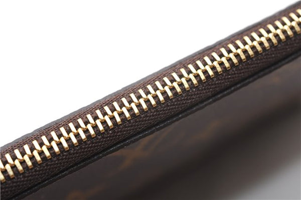 Authentic Louis Vuitton Monogram Neverfull Pouch Purse Clutch Bag Pink LV 6525F