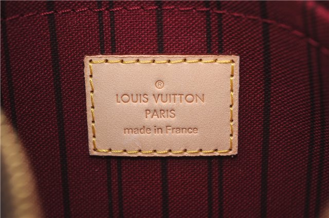 Authentic Louis Vuitton Monogram Neverfull Pouch Purse Clutch Bag Pink LV 6525F