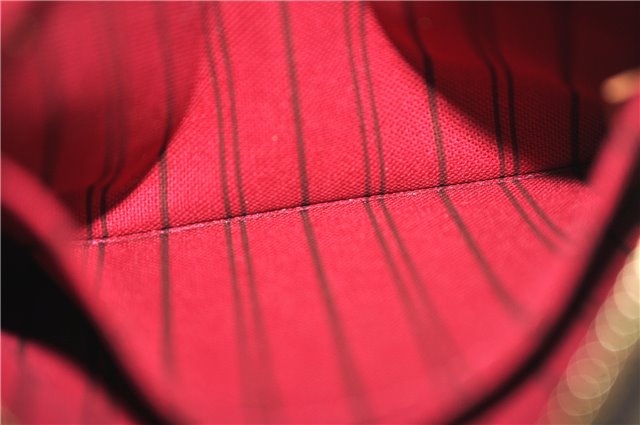 Authentic Louis Vuitton Monogram Neverfull Pouch Purse Clutch Bag Pink LV 6525F