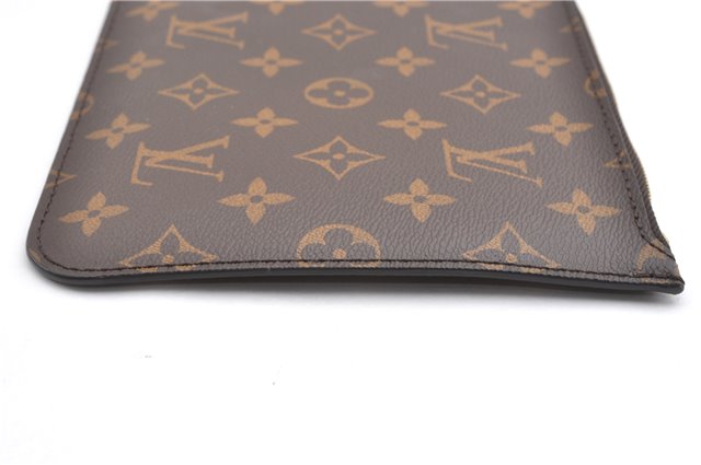 Authentic Louis Vuitton Monogram Neverfull Pouch Purse Clutch Bag LV 6529F