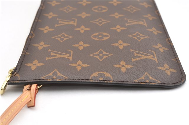 Authentic Louis Vuitton Monogram Neverfull Pouch Purse Clutch Bag LV 6529F