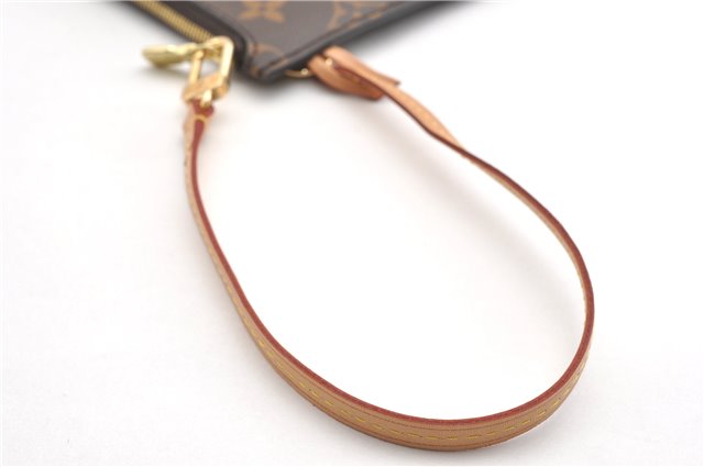 Authentic Louis Vuitton Monogram Neverfull Pouch Purse Clutch Bag LV 6529F