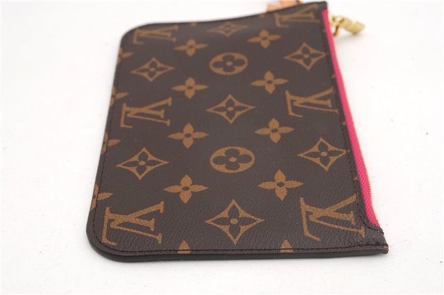Authentic Louis Vuitton Monogram Neverfull Pouch Purse Clutch Bag Pink LV 6534F
