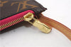 Authentic Louis Vuitton Monogram Neverfull Pouch Purse Clutch Bag Pink LV 6534F
