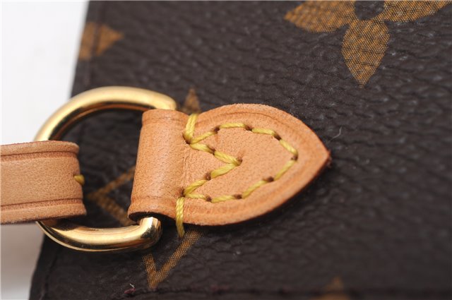 Authentic Louis Vuitton Monogram Neverfull Pouch Purse Clutch Bag Pink LV 6534F