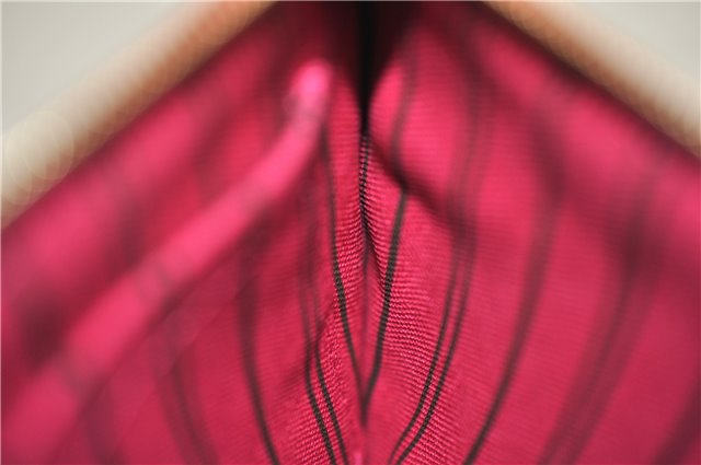 Authentic Louis Vuitton Monogram Neverfull Pouch Purse Clutch Bag Pink LV 6534F