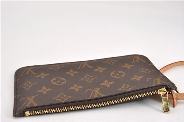 Authentic Louis Vuitton Monogram Neverfull Pouch Purse Clutch Bag Pink LV 6539F