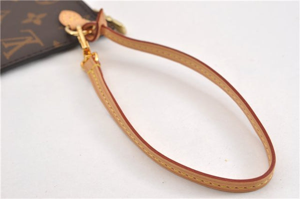 Authentic Louis Vuitton Monogram Neverfull Pouch Purse Clutch Bag Pink LV 6539F