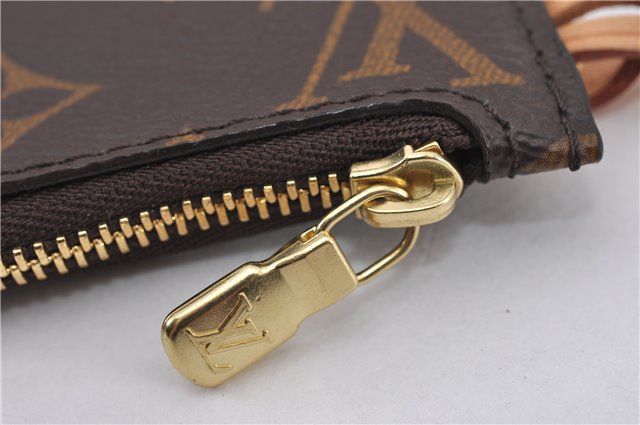 Authentic Louis Vuitton Monogram Neverfull Pouch Purse Clutch Bag Pink LV 6539F