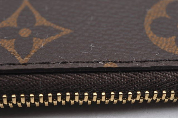 Authentic Louis Vuitton Monogram Neverfull Pouch Purse Clutch Bag Pink LV 6539F