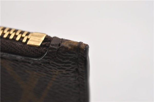 Authentic Louis Vuitton Monogram Neverfull Pouch Purse Clutch Bag Pink LV 6539F