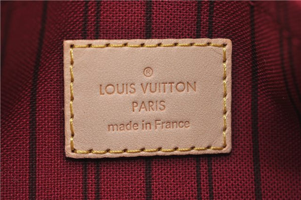 Authentic Louis Vuitton Monogram Neverfull Pouch Purse Clutch Bag Pink LV 6539F