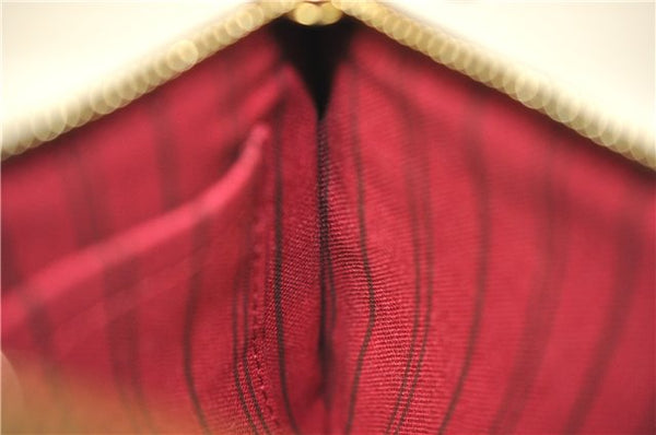 Authentic Louis Vuitton Monogram Neverfull Pouch Purse Clutch Bag Pink LV 6539F