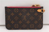 Authentic Louis Vuitton Monogram Neverfull Pouch Purse Clutch Bag Pink LV 6541F