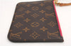 Authentic Louis Vuitton Monogram Neverfull Pouch Purse Clutch Bag Pink LV 6541F
