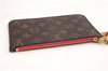 Authentic Louis Vuitton Monogram Neverfull Pouch Purse Clutch Bag Pink LV 6541F