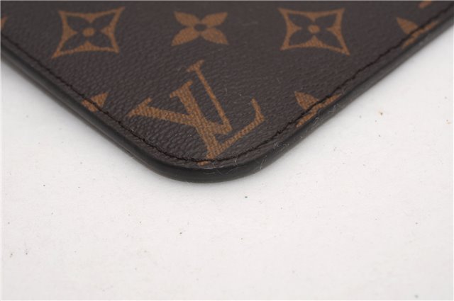 Authentic Louis Vuitton Monogram Neverfull Pouch Purse Clutch Bag Pink LV 6541F