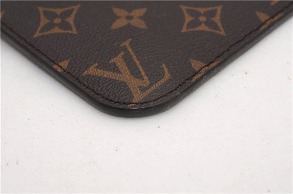 Authentic Louis Vuitton Monogram Neverfull Pouch Purse Clutch Bag Pink LV 6541F