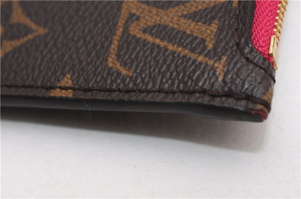 Authentic Louis Vuitton Monogram Neverfull Pouch Purse Clutch Bag Pink LV 6541F