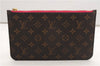 Authentic Louis Vuitton Monogram Neverfull Pouch Purse Clutch Bag Pink LV 6542F