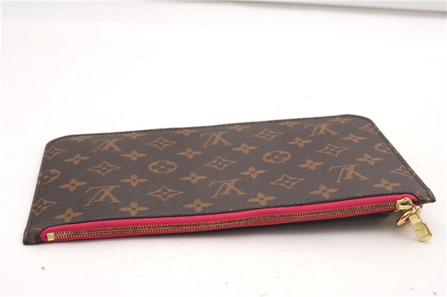 Authentic Louis Vuitton Monogram Neverfull Pouch Purse Clutch Bag Pink LV 6542F