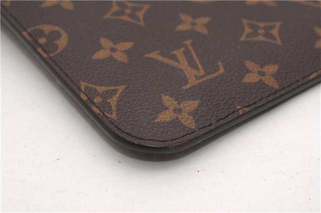 Authentic Louis Vuitton Monogram Neverfull Pouch Purse Clutch Bag Pink LV 6542F