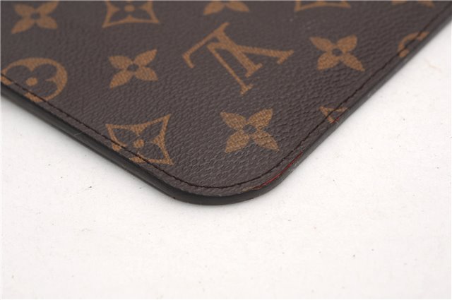 Authentic Louis Vuitton Monogram Neverfull Pouch Purse Clutch Bag Pink LV 6542F