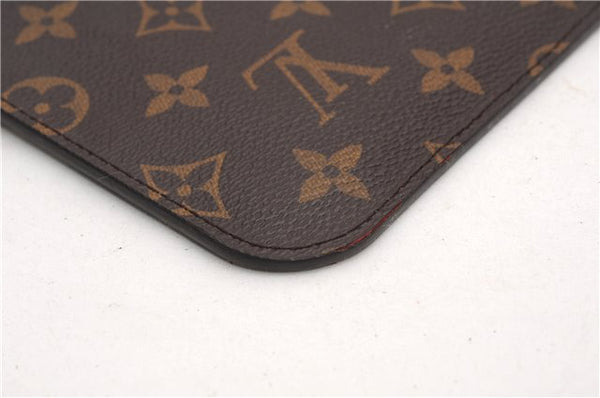 Authentic Louis Vuitton Monogram Neverfull Pouch Purse Clutch Bag Pink LV 6542F