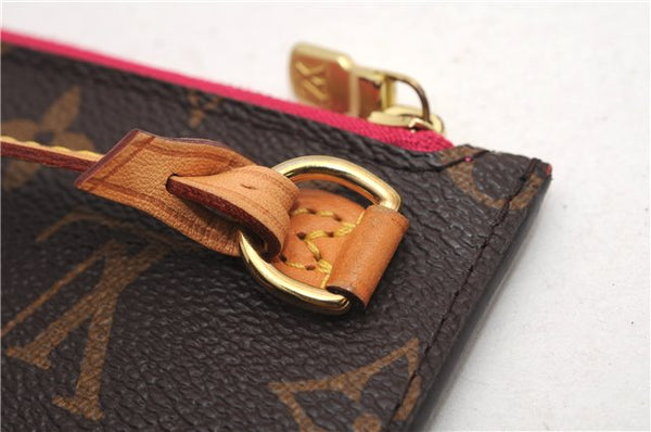 Authentic Louis Vuitton Monogram Neverfull Pouch Purse Clutch Bag Pink LV 6542F
