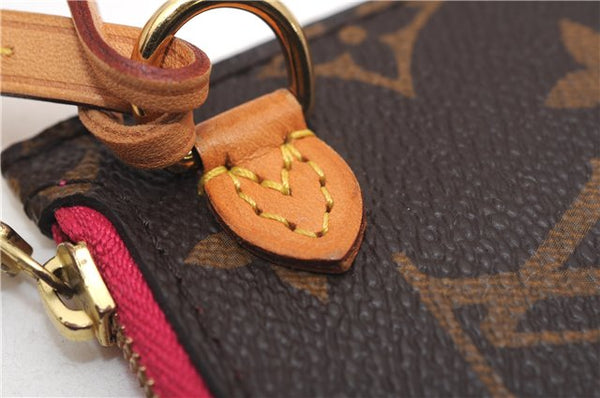 Authentic Louis Vuitton Monogram Neverfull Pouch Purse Clutch Bag Pink LV 6542F