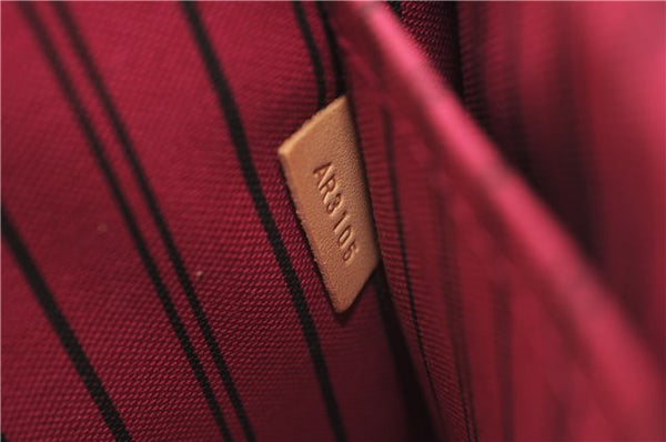 Authentic Louis Vuitton Monogram Neverfull Pouch Purse Clutch Bag Pink LV 6542F