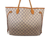 Authentic Louis Vuitton Damier Azur Neverfull MM Tote Bag N51107 LV 6542I