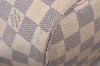 Authentic Louis Vuitton Damier Azur Neverfull MM Tote Bag N51107 LV 6542I