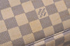 Authentic Louis Vuitton Damier Azur Neverfull MM Tote Bag N51107 LV 6542I