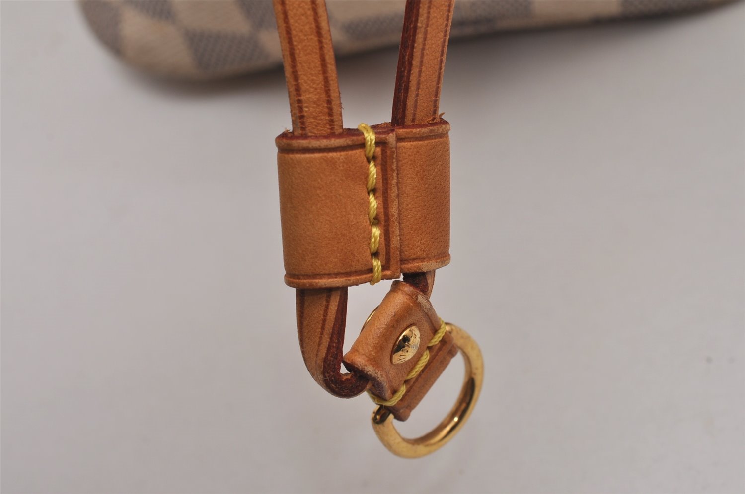 Authentic Louis Vuitton Damier Azur Neverfull MM Tote Bag N51107 LV 6542I