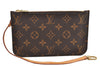 Authentic Louis Vuitton Monogram Neverfull Pouch Purse Clutch Bag LV 6549F
