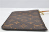 Authentic Louis Vuitton Monogram Neverfull Pouch Purse Clutch Bag LV 6549F