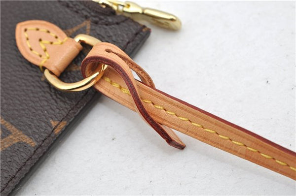 Authentic Louis Vuitton Monogram Neverfull Pouch Purse Clutch Bag LV 6549F