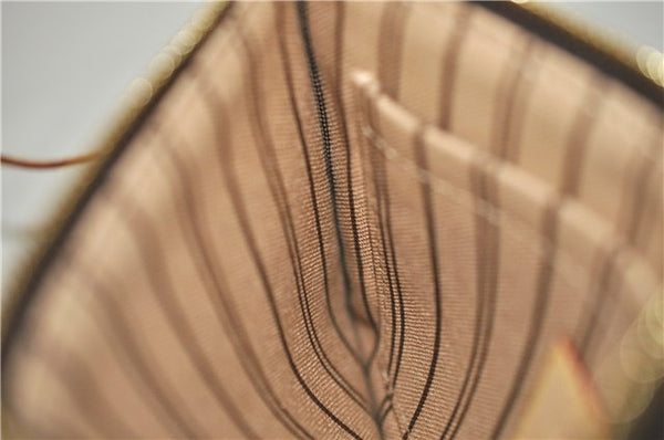 Authentic Louis Vuitton Monogram Neverfull Pouch Purse Clutch Bag LV 6549F