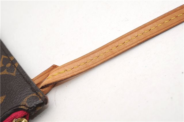 Authentic Louis Vuitton Monogram Neverfull Pouch Purse Clutch Bag Pink LV 6550F